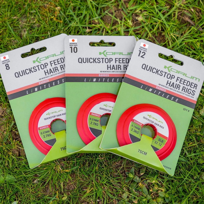 Korum Limitless Quickstop Feeder Hair Rigs Barbed